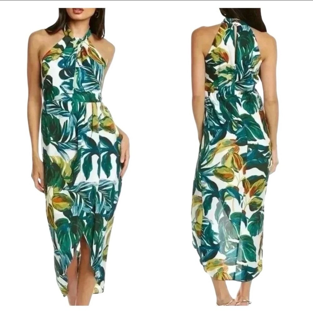 Julia Jordan tropical halter dress